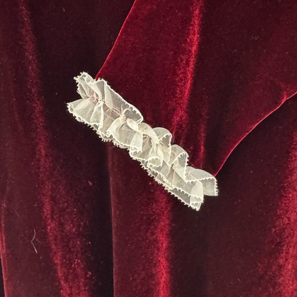 Doen Meltia Velvet Dress in Vino Rosso, Size S - Picture 6 of 7